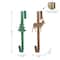 Glitzhome® 14" Christmas Metal Tree & Reindeer Wreath Hanger Set